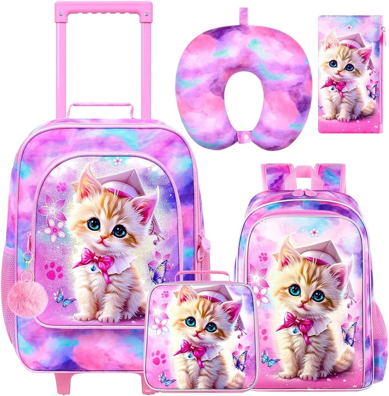 GXTVO Kids Suitcase with Wheels for Girls and Boys, Rolling Carry on Luggage for Toddler Children - Image 1
